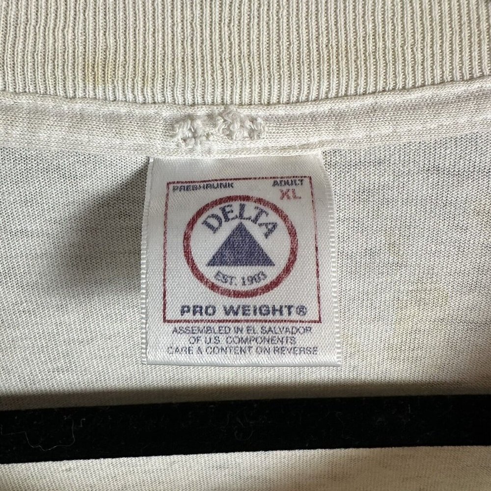 Vintage Polar Bears Dancing T-Shirt XL 90s Animal Environmental Northern Lights - Picture 4 of 4